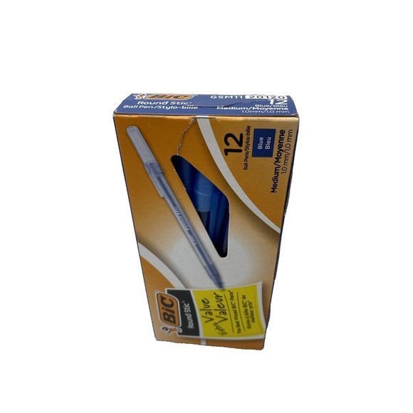 Bic round stic pens 4 boxes new Blue Ink 12 Pens Per Box X 4 Boxes - Picture 4 of 7